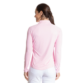 Alternate View 2 of Solid Ice Pink Cooling Sun Protection Quarter Zip Pull Over